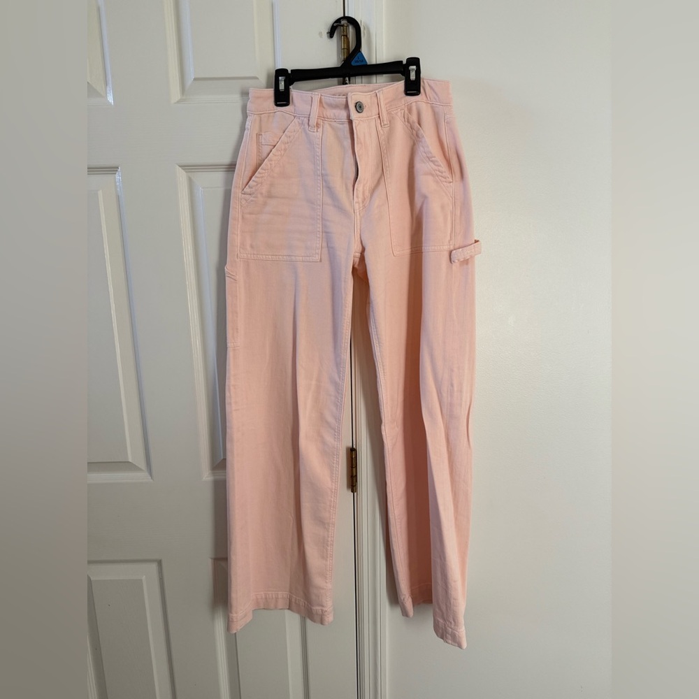 american eagle super high rise baggy wide leg pants